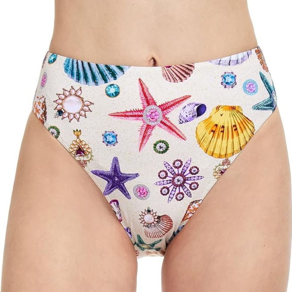 🦀GOTTEX WHITE SANDS HIGH WAIST BOTTOM SIZE 16